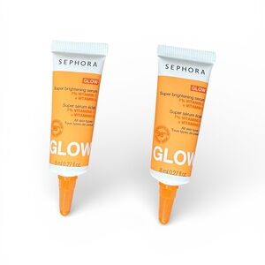 2–Sephora Glow Super Brightening Serum - Orange & White Tube